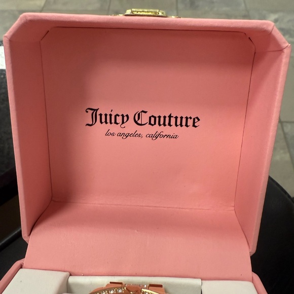 Juicy Couture Los Angeles NWT Statement Gold Pink Face Bling Rhinestone Watch - Picture 7 of 8